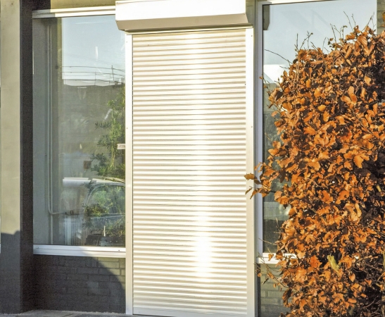 Рольставни на двери в Тереке