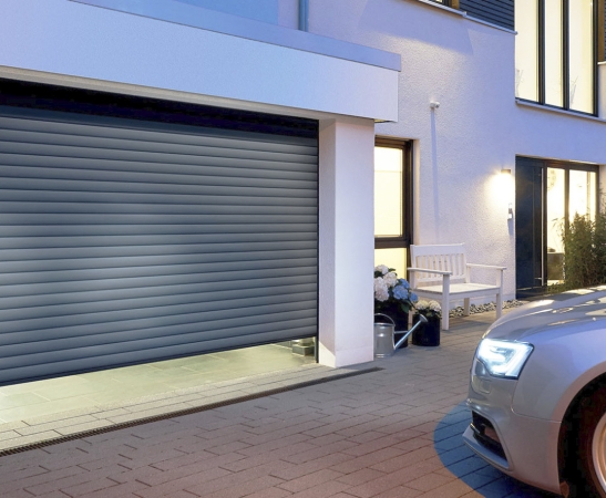 Ворота из роллетного профиля в Тереке