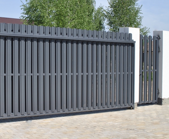 Ворота из штакетника в Тереке